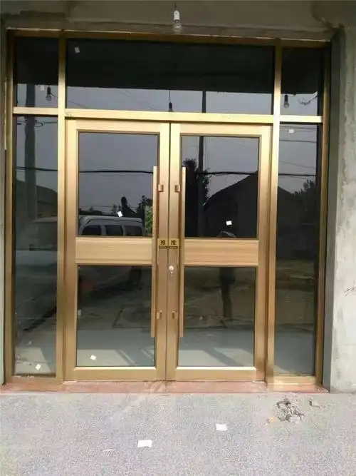 不锈钢地弹簧门 酒店玻璃门定制 性能稳定 省时省力 质量放心