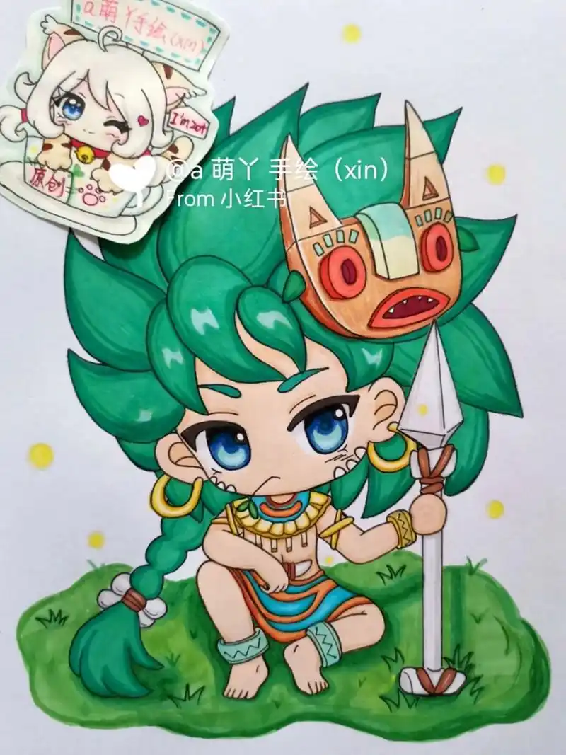 迷你世界人物画画的日常手绘儿童简笔画教程 临摹卡→置顶的视频里