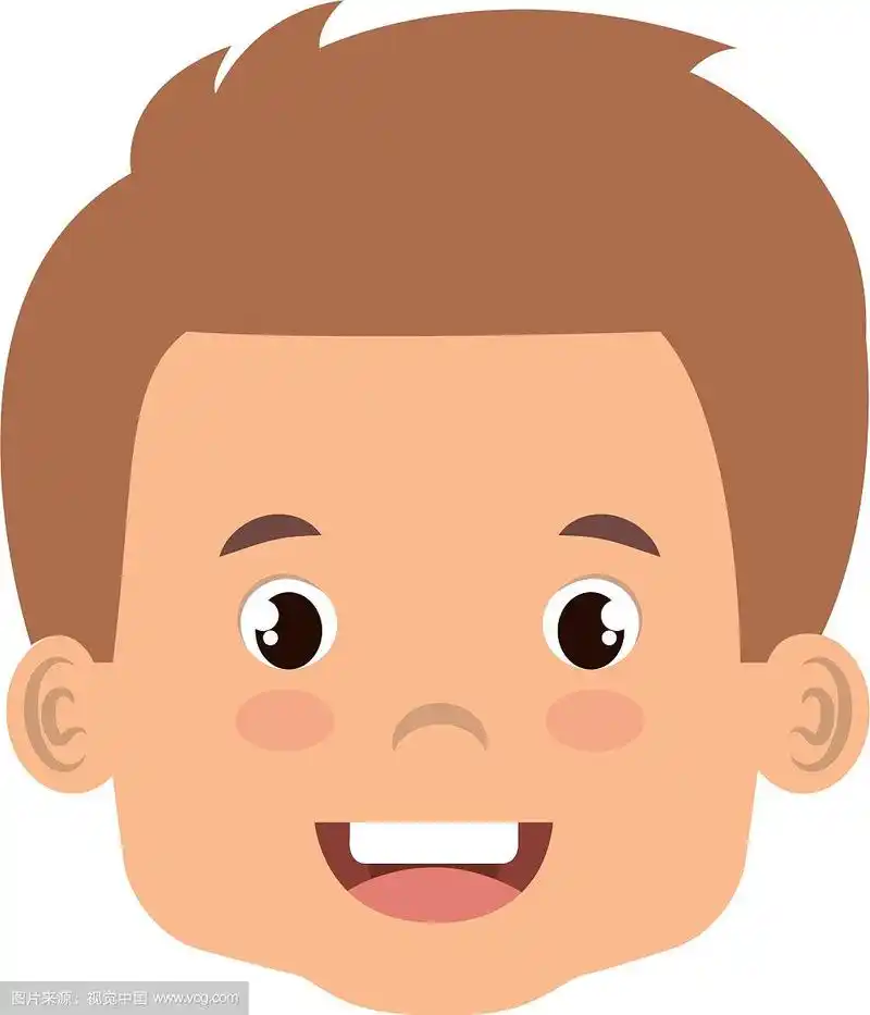 可爱的小男孩头