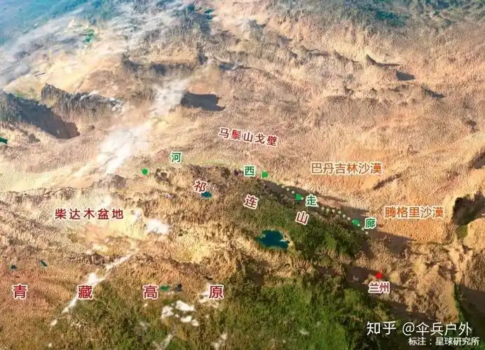 河西走廊周边3d地形图,制图@anton balazh/123rf几乎无路可选除了这条