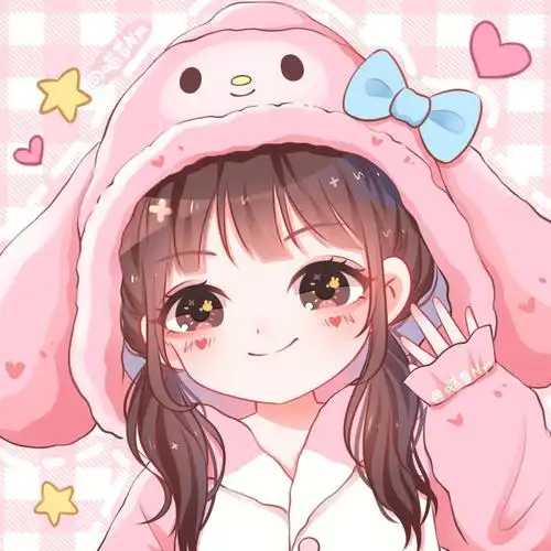 卡通女生闺蜜头像三丽鸥美乐蒂