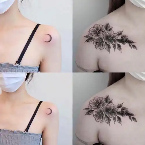 锁骨纹身小图成都纹身