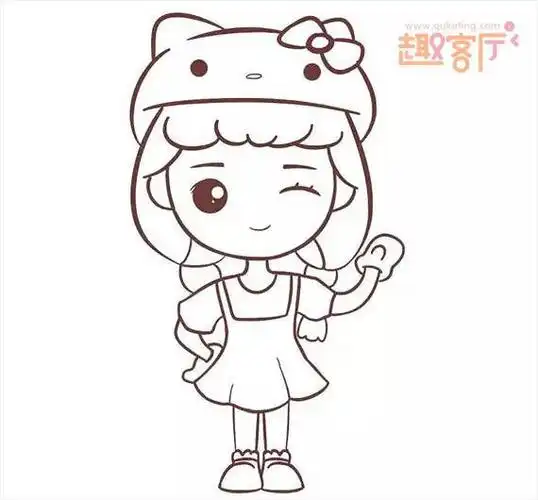 画萌萌超级可爱小女孩