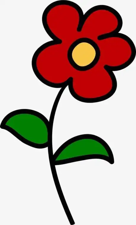 小花卡通画简笔画 简笔画图片大全-普车都