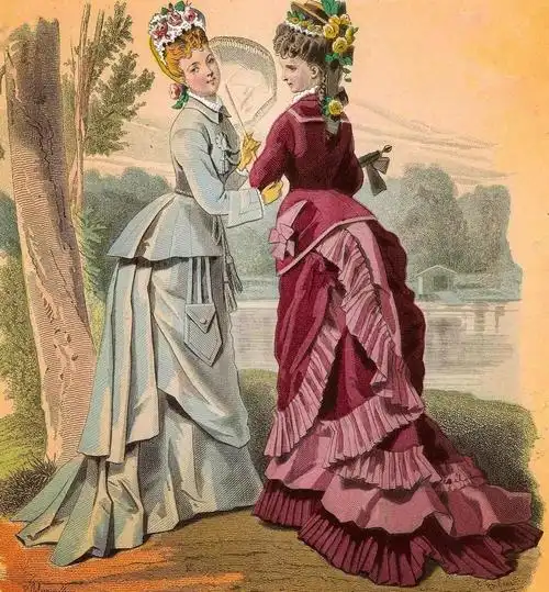 instagram复古欧洲宫廷风时装手绘