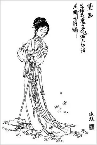 林黛玉简笔画林黛玉简笔画简单又漂亮