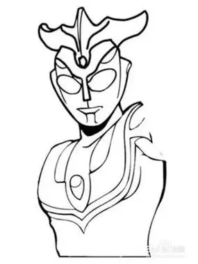 捷德奥特曼简笔画图片大全 - 简单简笔画