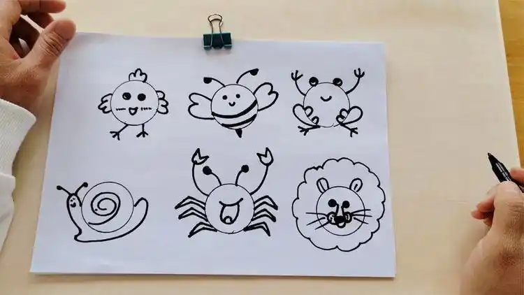 莒县龙山镇中心幼儿园:圆的创意画 (作者:唐荣臻 )