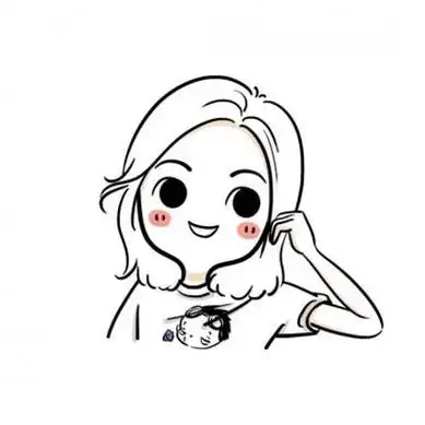 可爱简笔画女孩头像紧紧拥抱你天使的翅膀女学生可爱头像动漫简笔画