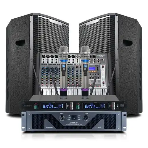 专业户外婚庆大型演出双15寸会议酒吧ktv音箱舞台音响套装设备06