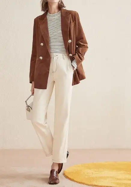 咖啡色外套怎么搭配好看图片