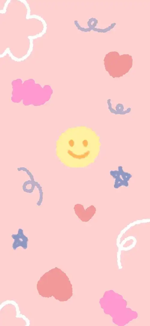 少女心全面屏可爱粉色手机壁纸