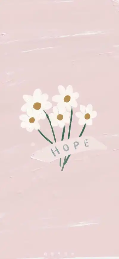 春暖花开,简约冷淡风爱壁纸平铺锁屏可爱小清新