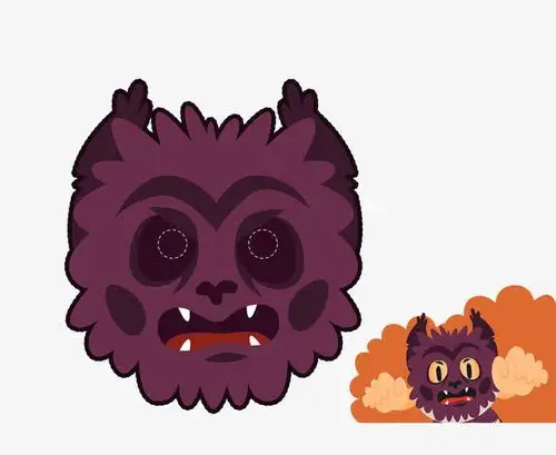 万圣节小鬼矢量素材