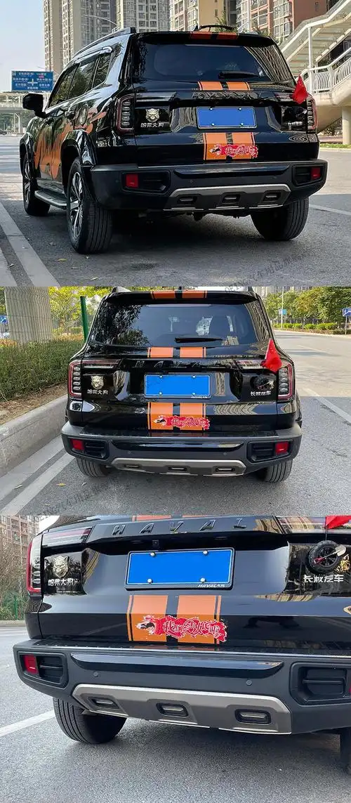 【越野改装】哈弗大狗外观宽体改装中网前脸轮眉大狗沙石挡机头盖罩