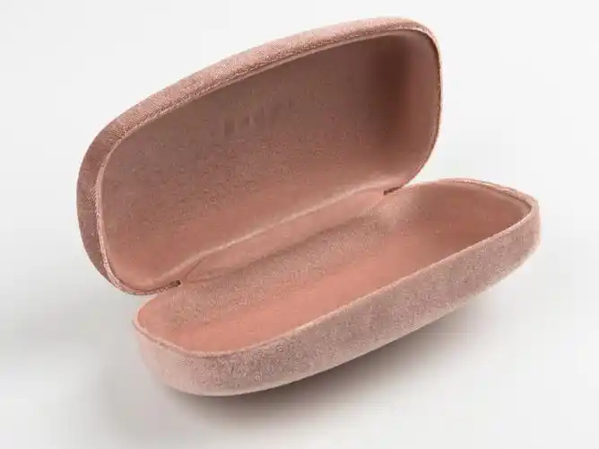 大牌太阳眼镜盒子 专柜原装粉色眼镜盒 抗压大框墨镜盒厂家批发 - 办