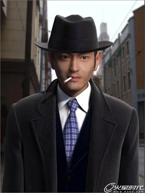 3ds max重塑《上海滩》黄晓明版许文强
