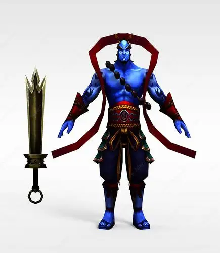 网游游戏人物3d模型