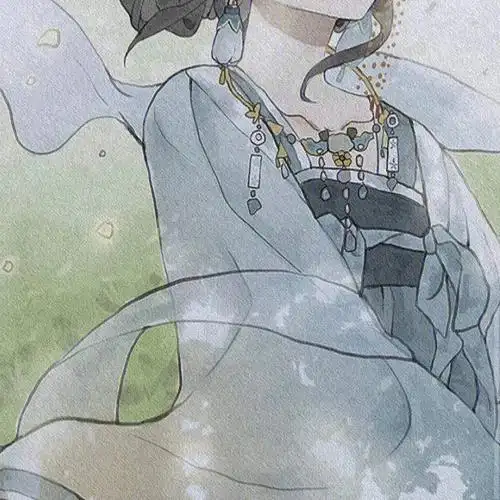 画风超级绝的古风汉服女生头像