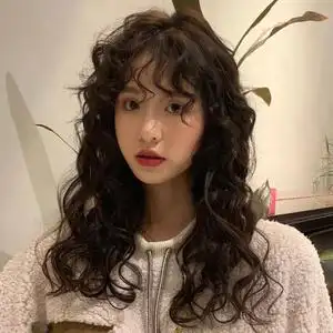 羊毛卷假发女中长发港风复古玉米烫蛋卷头长发泡面假发全头套式