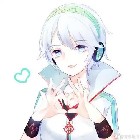 比心女孩头像动漫