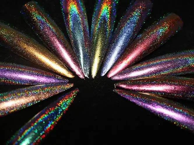 镭射粉 新品美甲 镭射孔雀粉 星空镭射闪粉