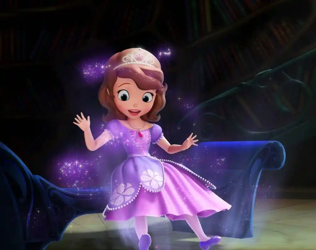 小公主苏菲亚苏菲亚的八件公主裙礼服紫色最好看红色最经典