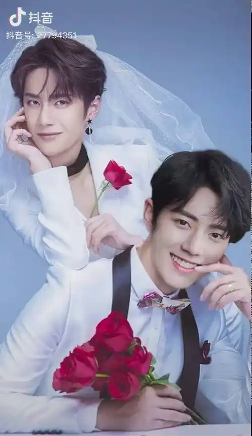 你们想看的王一博肖战婚纱照抖音小抖音助手ps教程ps肖战王一傅
