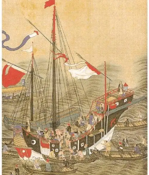 与中国商人交易许多欧洲殖民地经济曾依赖于中国的帆船贸易钱江还指出