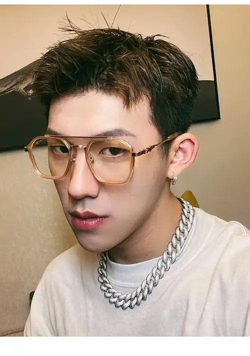 年轻男生戴的眼镜框镜架男大脸显瘦潮日系复古平光防蓝光辐射护目近视