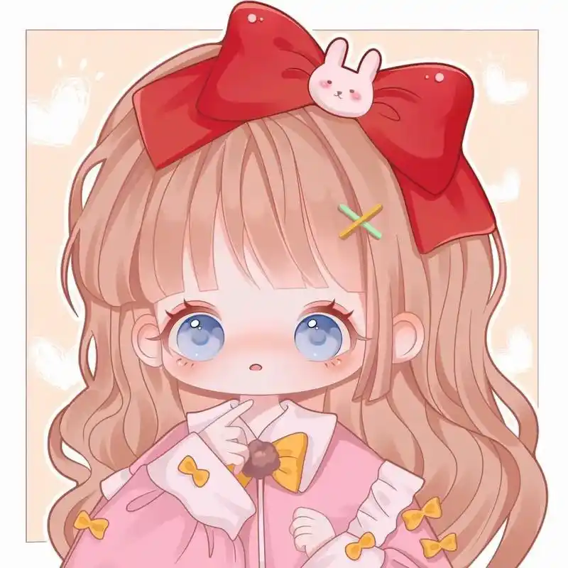 可爱头像女卡通呆萌 #姐妹头像换起来啊 #甜美可爱 - 抖音