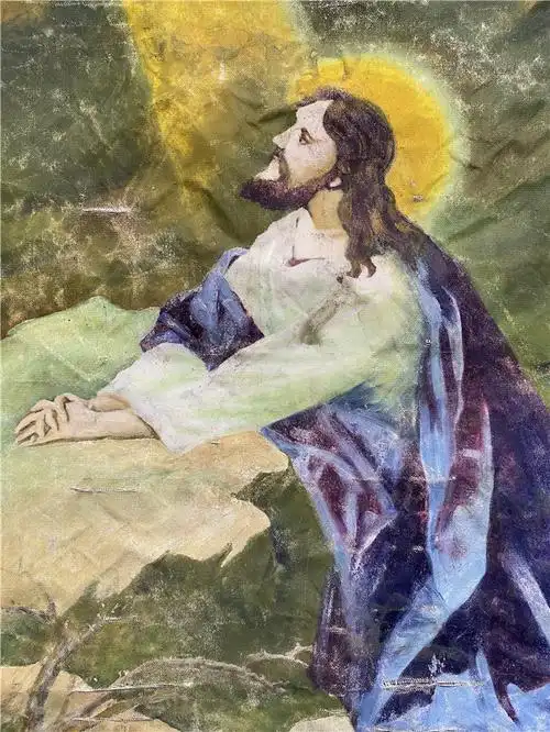 016佚名耶稣像布面油画