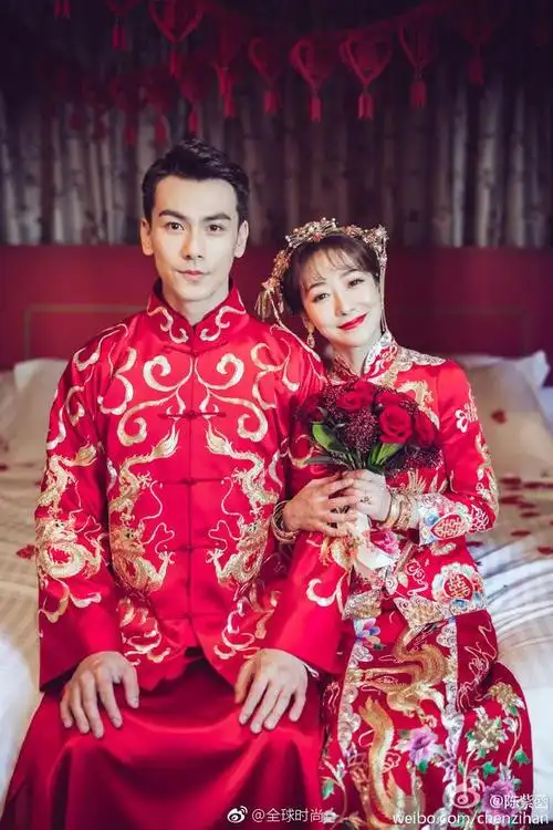 众星中式婚礼礼服造型,刘诗诗,杨颖,安以轩……你最喜欢哪一个