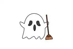 节幽灵简笔画图片万圣节幽灵儿童绘画图集万圣节卡通蝙蝠简笔画图片