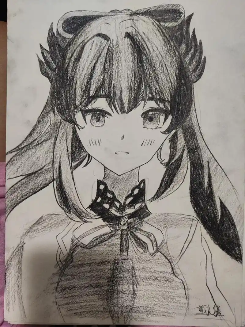 爱画画的男孩 #动漫人物素描画 - 抖音