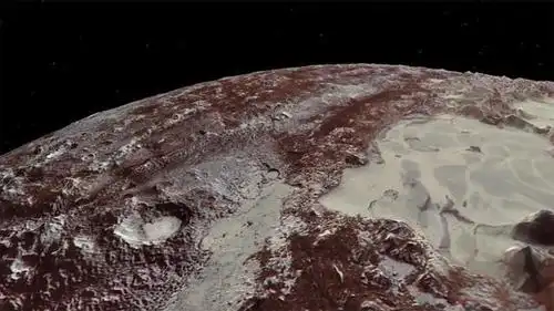 空间探测器传回的照片中发现冥王星表面有疑似生命体爬行的印记