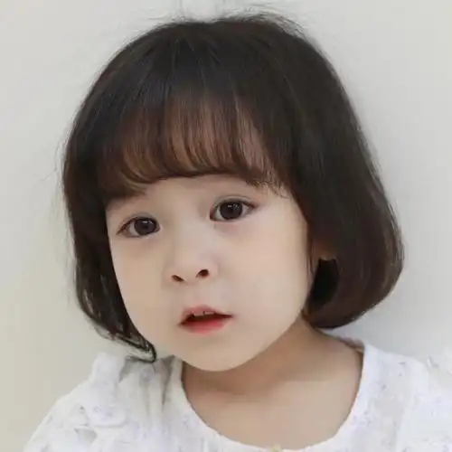 假发女宝宝发型小孩子短发空气刘海萌娃仿真婴儿造型波波头全头套