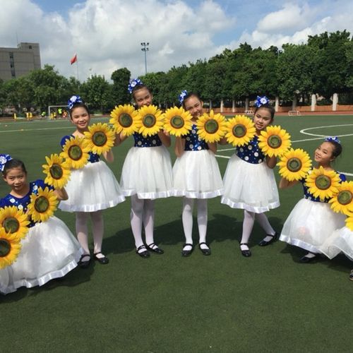 向日葵 仿真向阳花演出舞蹈道具花儿童中 小学生表演运动会开幕式