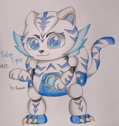 我的快乐酷宝2 oc:银虎酷宝🐯