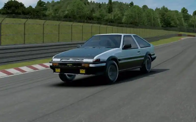 【绝对赛车】在纽北开"头d"限定ae86(即黑盖86)