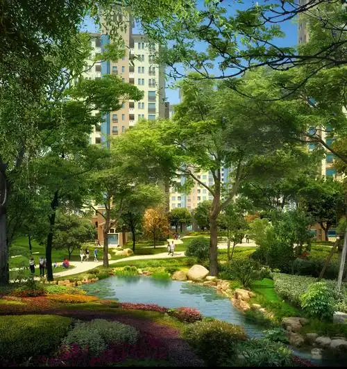 小区公园效果图psd素材下载(图片id:262436)_-园林景观-psd素材_ 集图
