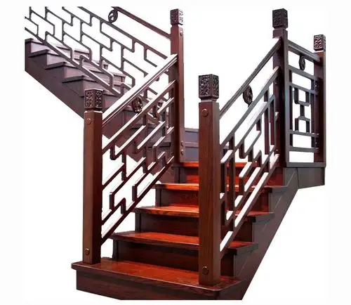 实木楼梯-雕花楼梯-花格楼梯_紫云轩中式设计装饰机构