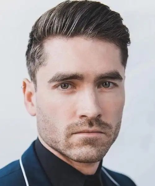 复古风背头发型图片 帅气有型洋气十足_背头发型 - 美发站