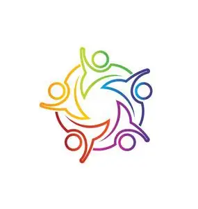 团队合作喜 5 线性图像.概念的联盟,一群人照片