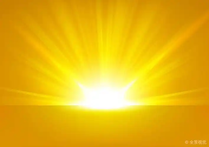 金色_光线_上升_鲜明_背景_高清图片_全景视觉