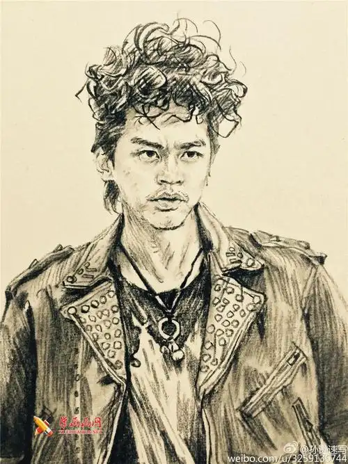 恶棍天使邓超速写步骤