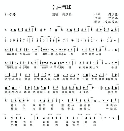 周杰伦经典作曲简谱大全分享-要点新闻-先锋报道