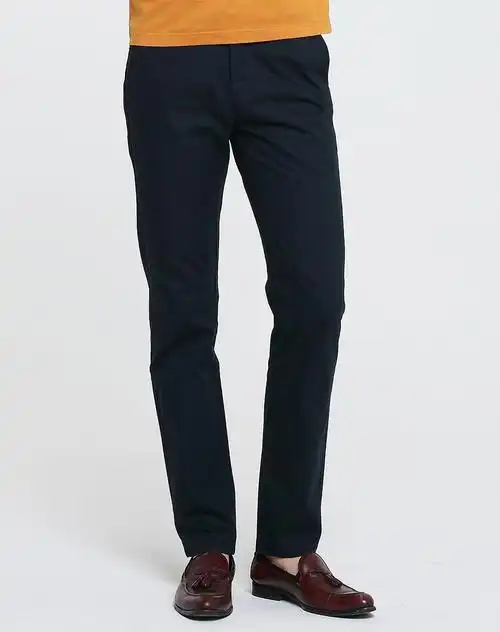 藏蓝色休闲裤子