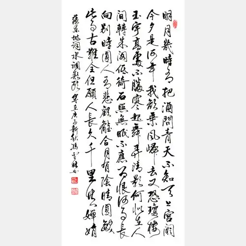 时有书法作品欣赏 水调歌头明月几时有行书作品 水调歌头书法作品图片