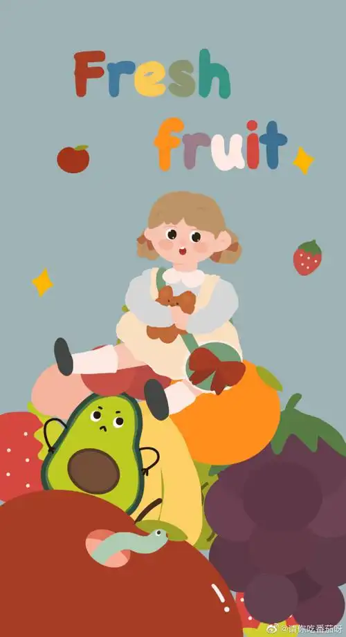 少女心壁纸ins 可爱简约 插画手绘 锁屏背景 cr:@请你吃番茄呀
